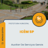 Apostila Auxiliar De Serviços Gerais Prefeitura de Icém SP 2025