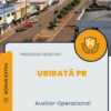 Apostila Auxiliar Operacional Processo Seletivo Prefeitura de Ubiratã PR 2025