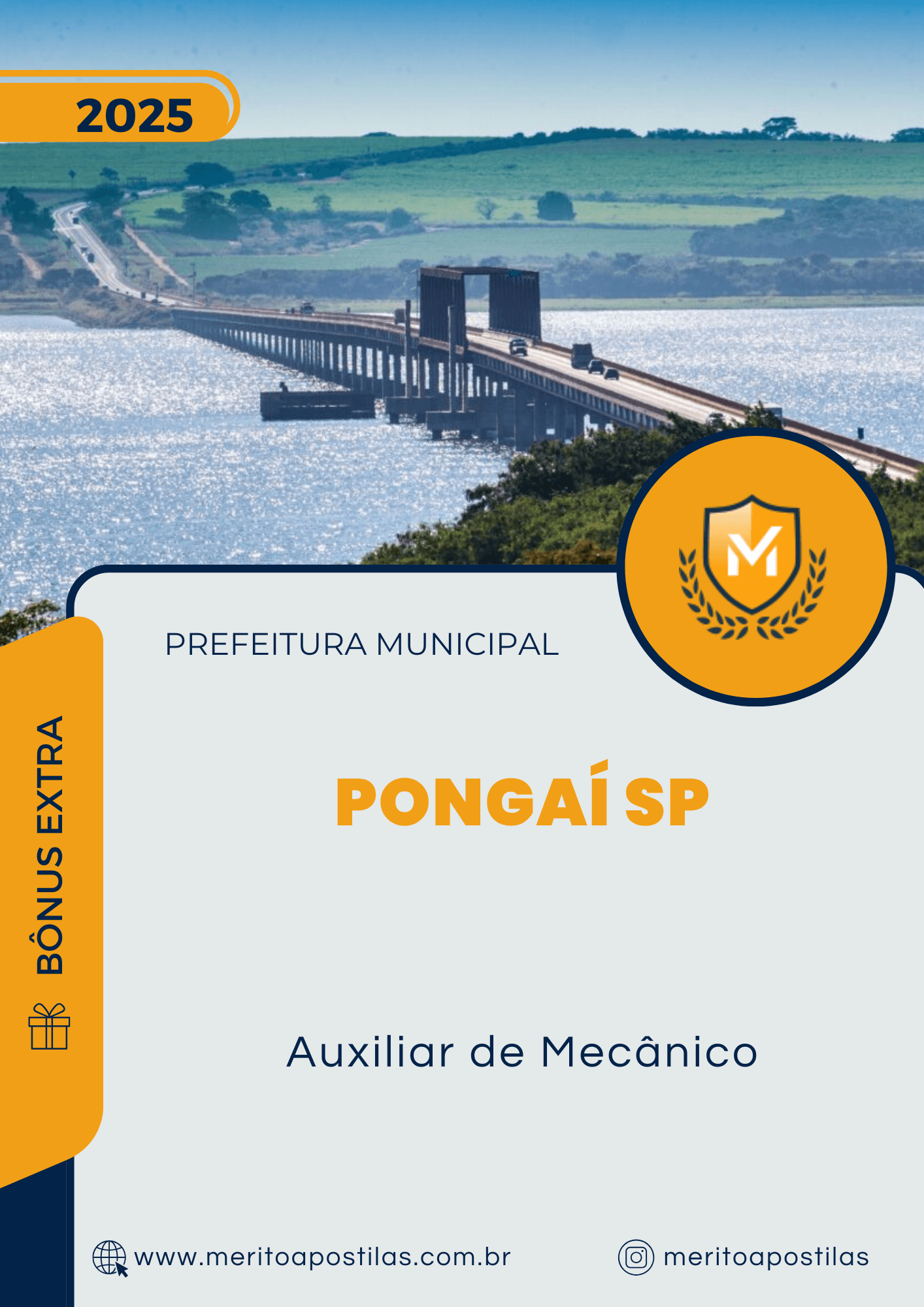 Apostila Auxiliar de Mecânico Prefeitura de Pongaí SP 2025