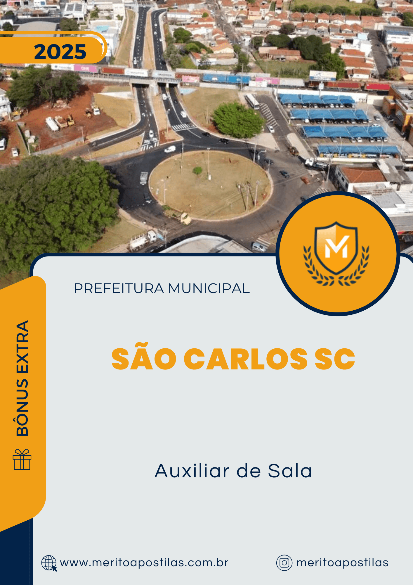 Apostila Auxiliar de Sala Prefeitura de São Carlos SC 2025
