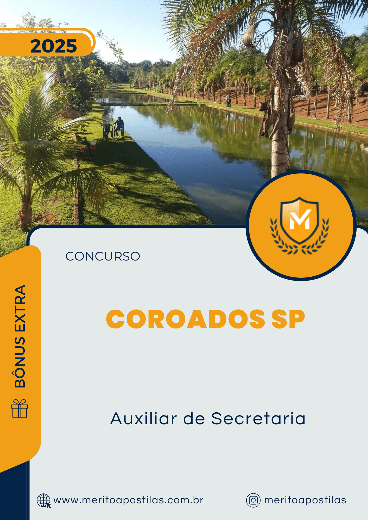 Apostila Auxiliar de Secretaria Concurso de Coroados SP 2025