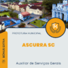Apostila Auxiliar de Serviços Gerais Prefeitura de Ascurra SC 2025