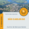 Apostila Auxiliar de Serviços Gerais Prefeitura de São Carlos SC 2025