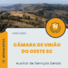 Apostila Auxiliar de Serviços Gerais Concurso da Câmara de União do Oeste SC 2025
