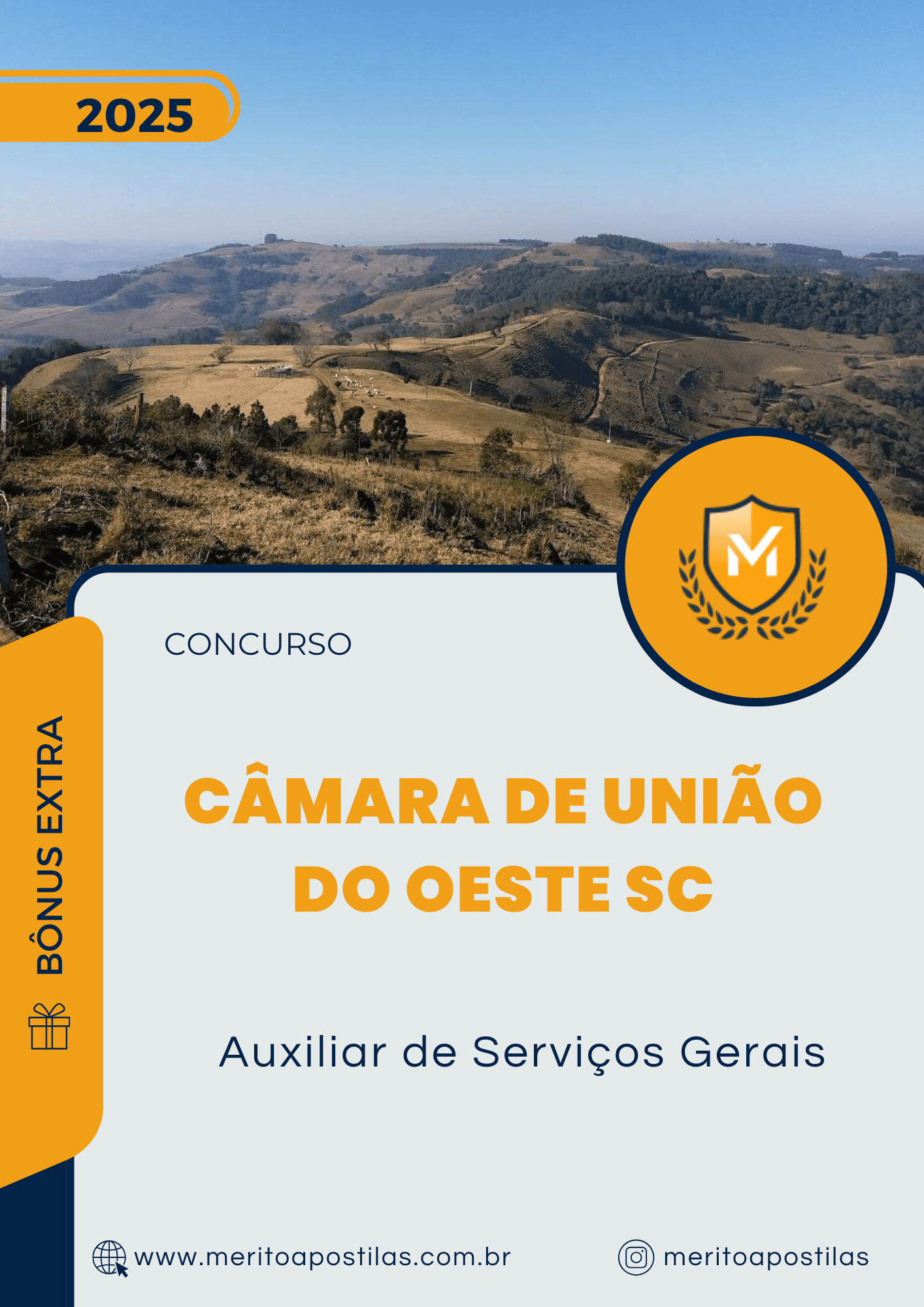 Apostila Auxiliar de Serviços Gerais Concurso da Câmara de União do Oeste SC 2025