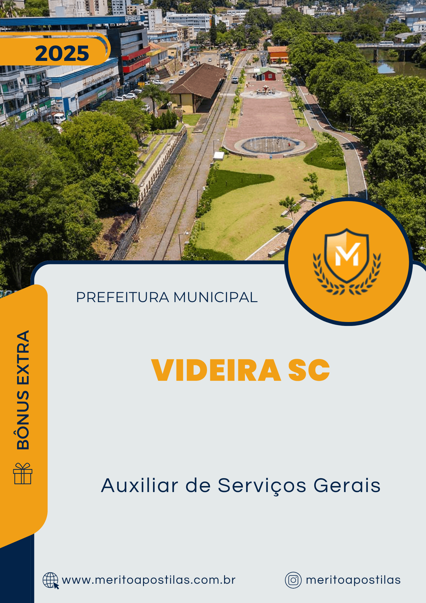 Apostila Auxiliar de Serviços Gerais Prefeitura de Videira SC 2025