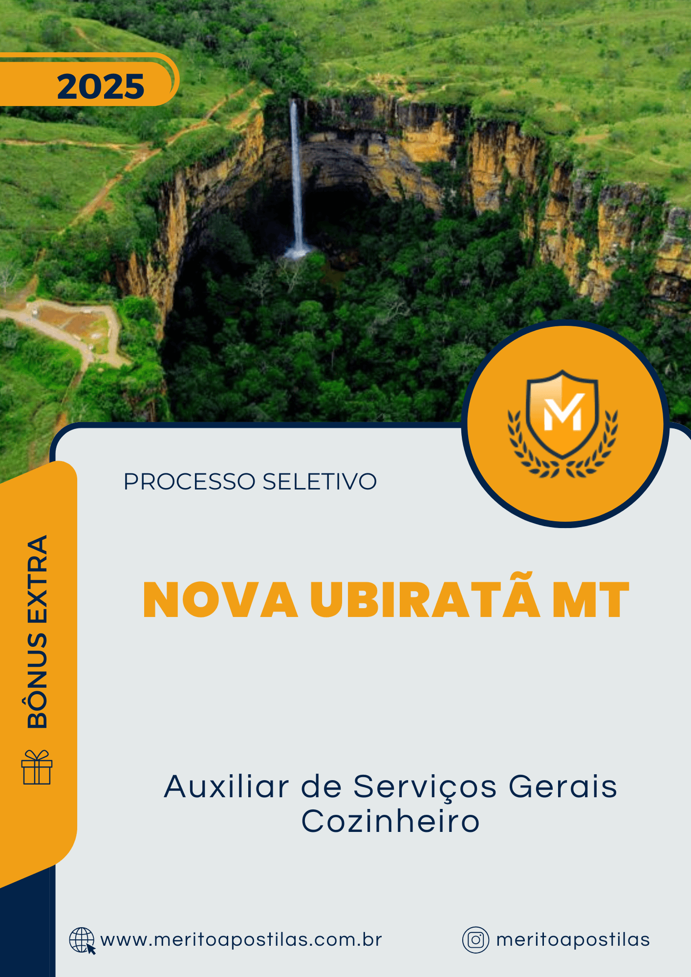 Apostila Auxiliar de Serviços Gerais Cozinheiro Processo Seletivo Nova Ubiratã MT 2025