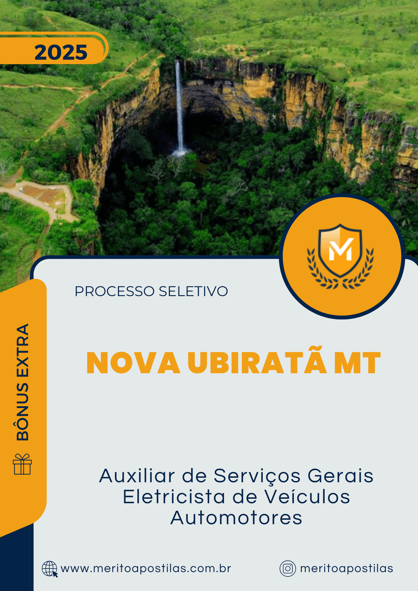 Apostila Auxiliar de Serviços Gerais Eletricista de Veículos Automotores Processo Seletivo Nova Ubiratã MT 2025