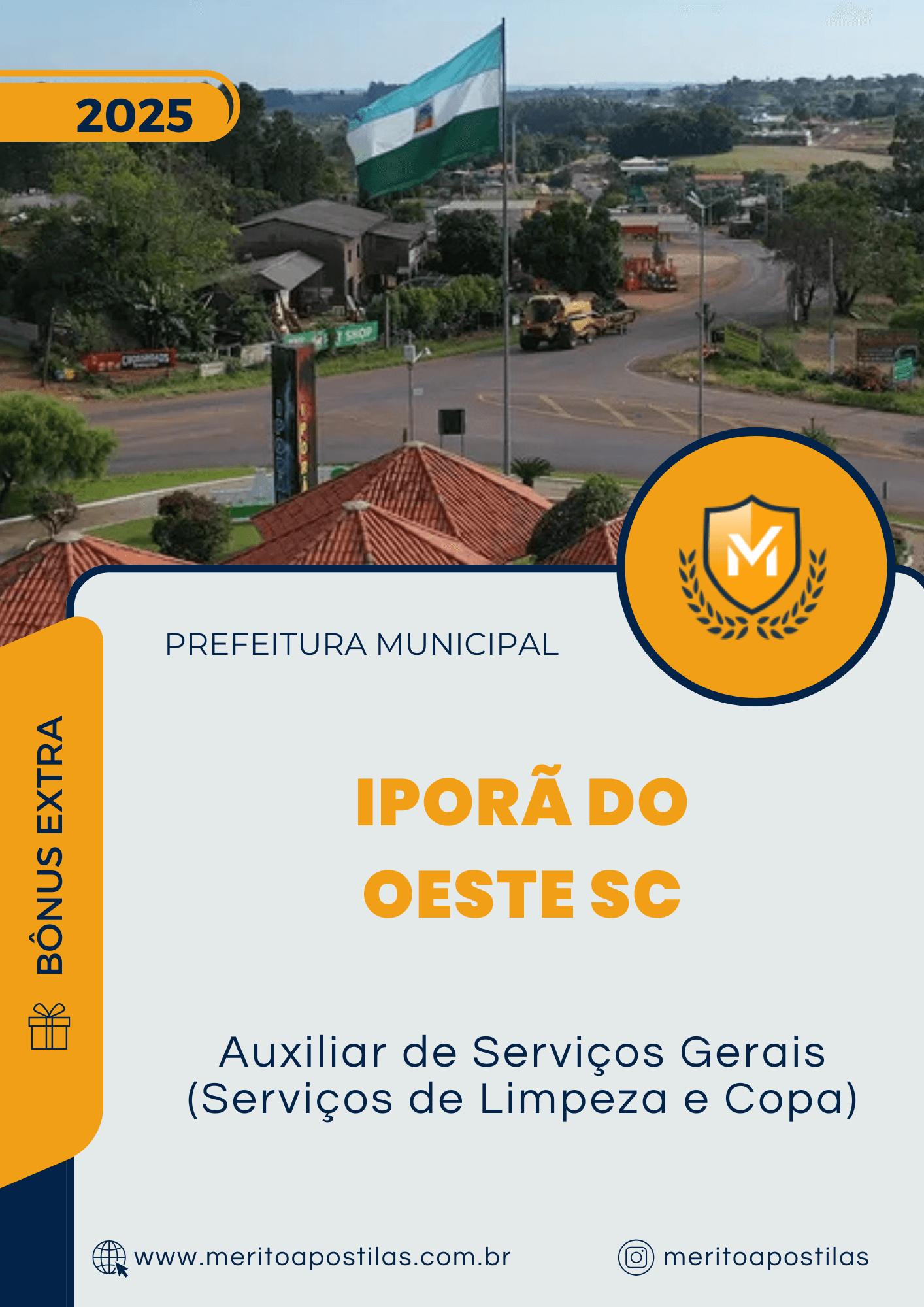 Apostila Auxiliar de Serviços Gerais Serviços de Limpeza e Copa Prefeitura de Iporã do Oeste SC 2025