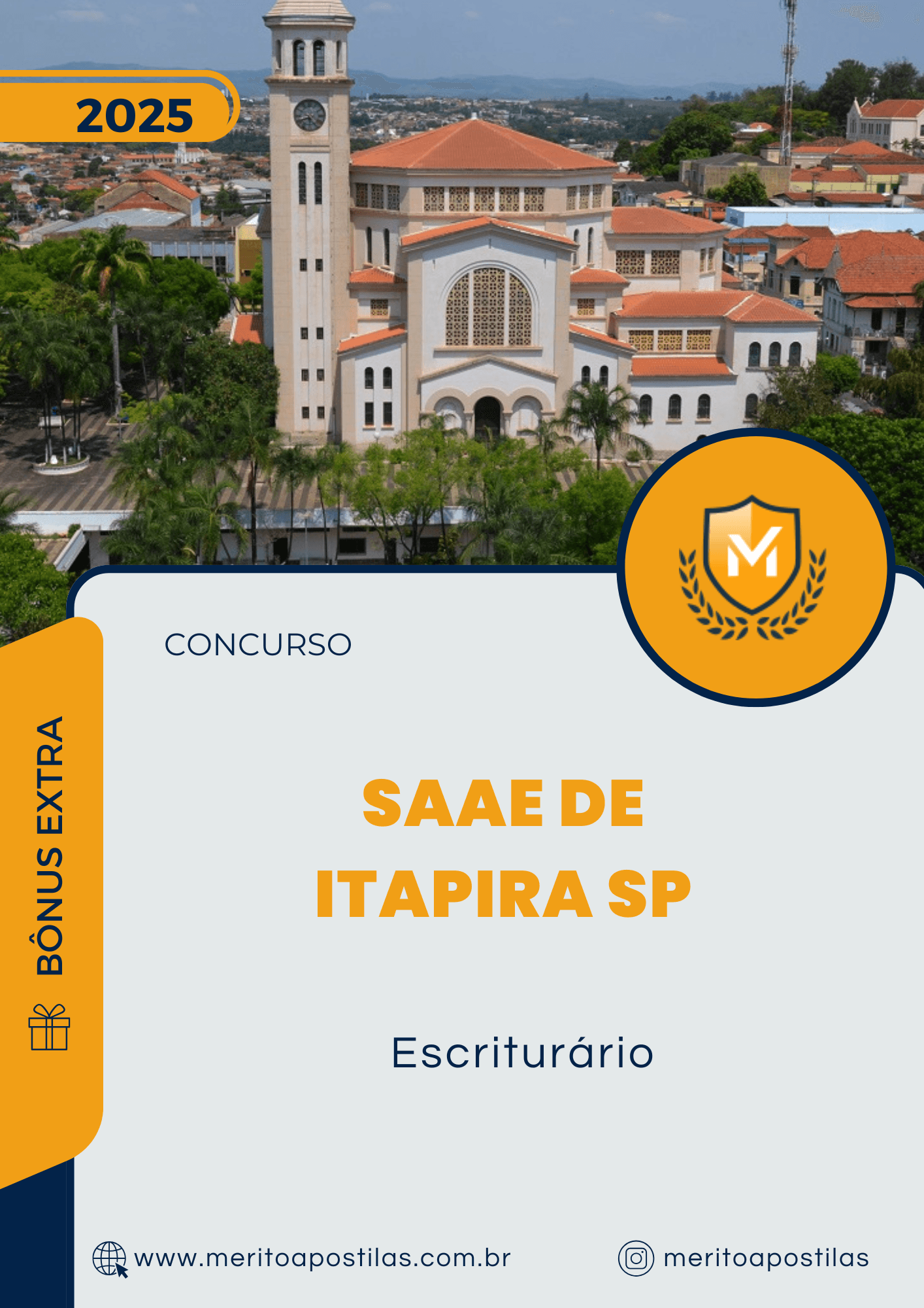 Apostila Escriturário Concurso SAAE de Itapira SP 2025