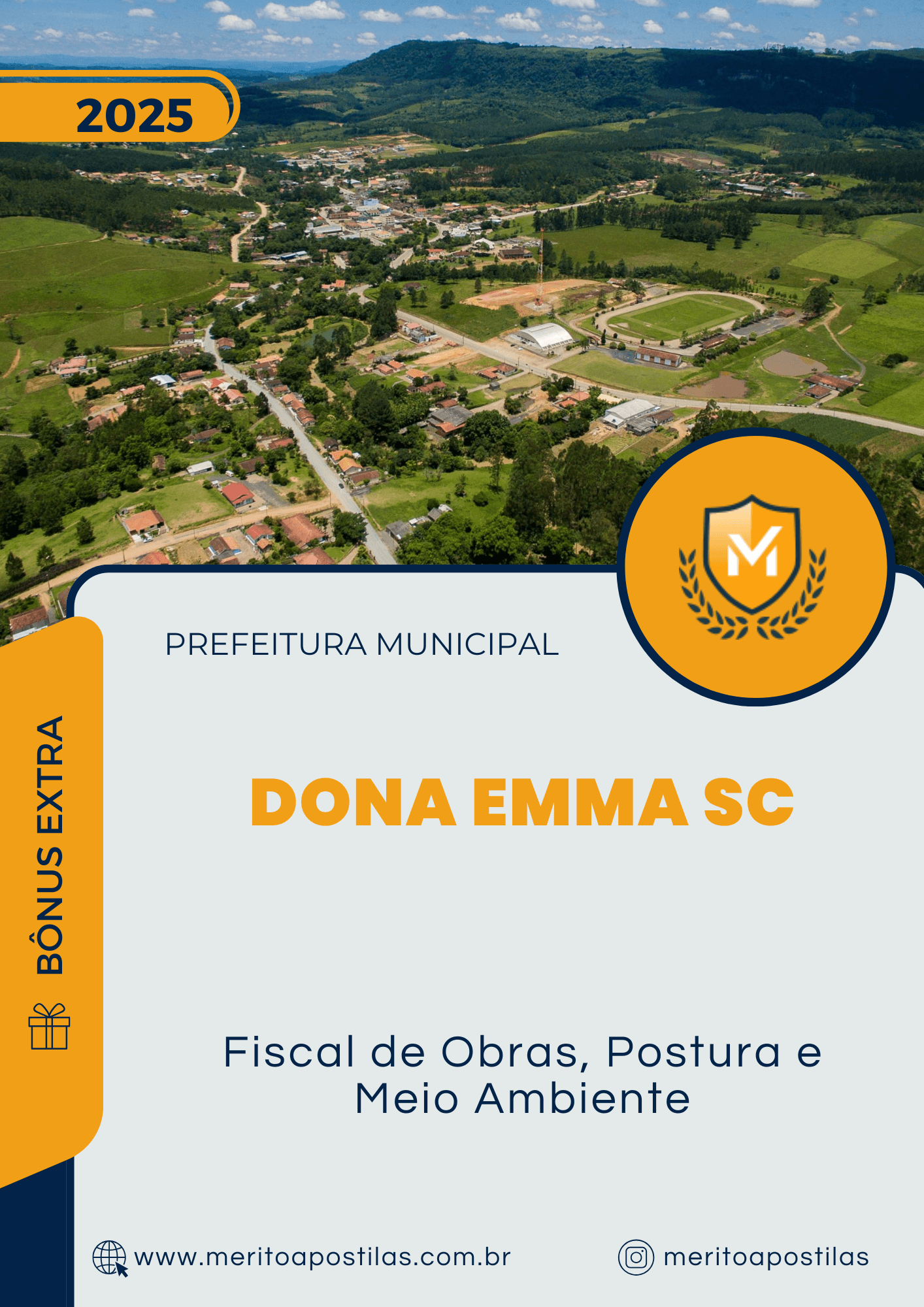 Apostila Fiscal de Obras, Postura e Meio Ambiente Prefeitura de Dona Emma SC 2025