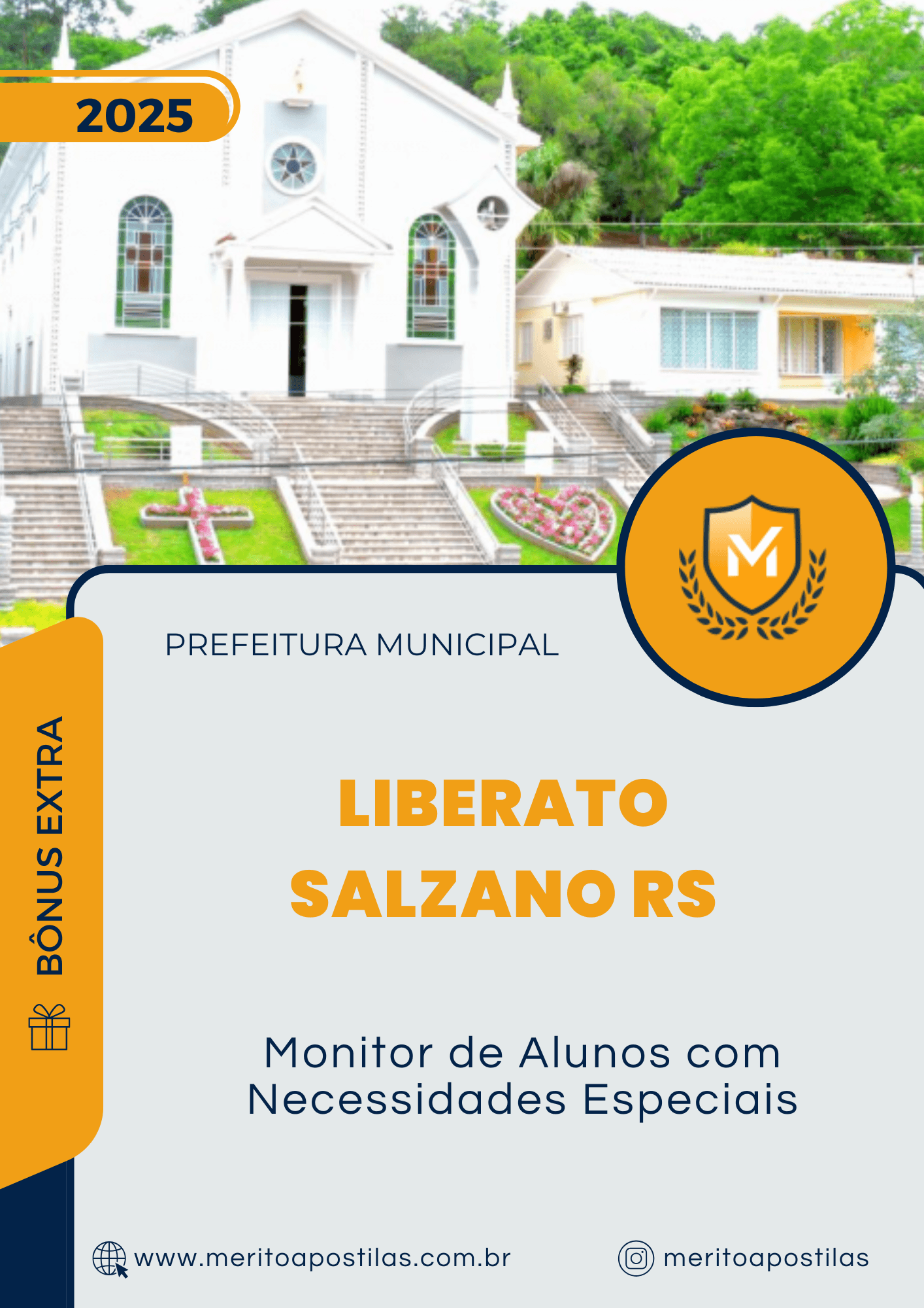 Apostila Monitor de Alunos com Necessidades Especiais Prefeitura de Liberato Salzano RS 2025