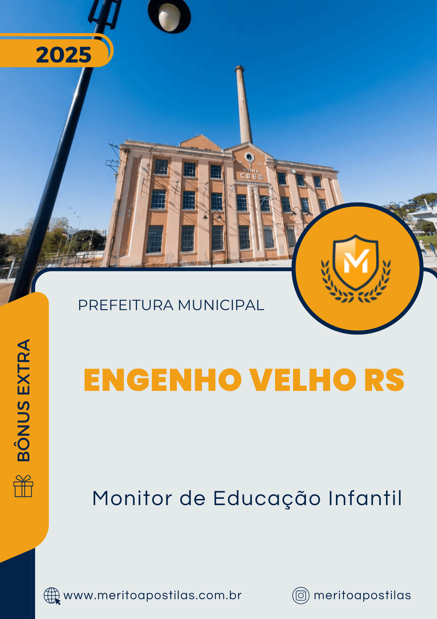 Apostila Monitor de Educação Infantil Prefeitura de Engenho Velho RS 2025