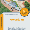 Apostila Operador De Máquinas Escavadeira Hidráulica Prefeitura de Poxoréu MT 2025