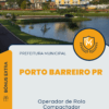 Apostila Operador de Rolo Compactador Concurso da Prefeitura de Porto Barreiro PR 2025
