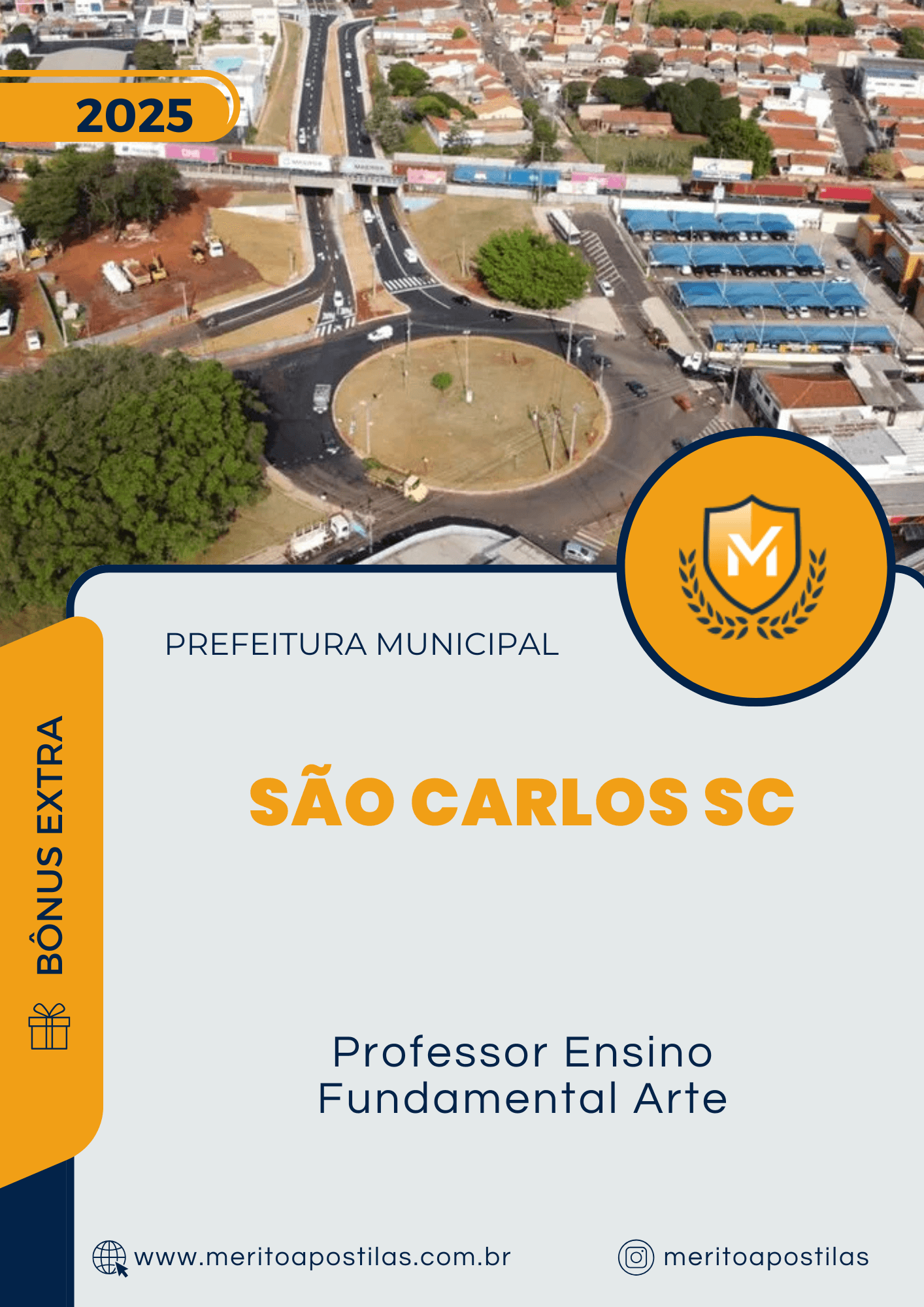 Apostila Professor Ensino Fundamental Arte Prefeitura de São Carlos SC 2025