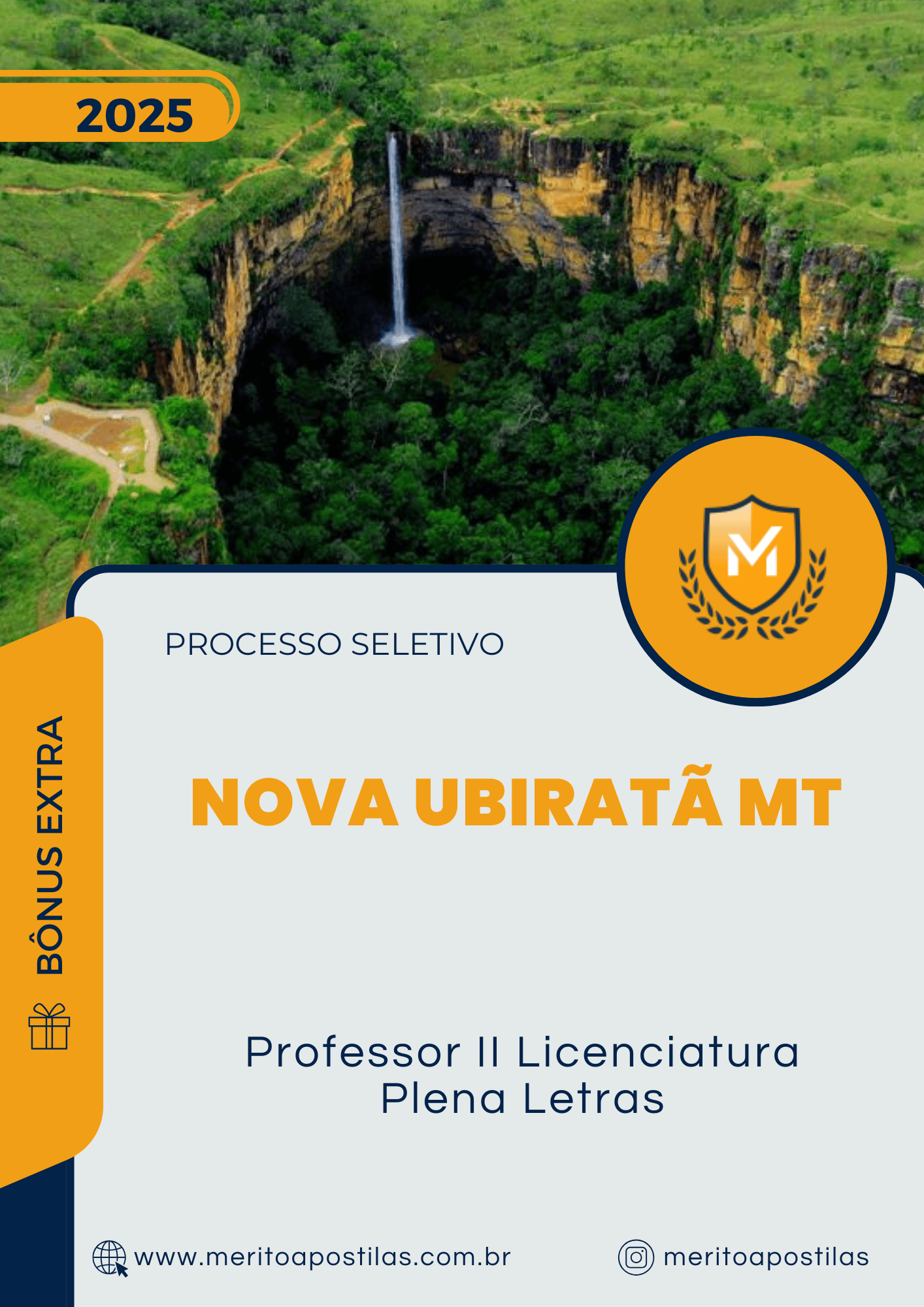 Apostila Professor II Licenciatura Plena Letras Processo Seletivo Nova Ubiratã MT 2025