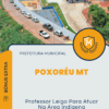 Apostila Professor Leigo Para Atuar Na Área Indígena Prefeitura de Poxoréu MT 2025