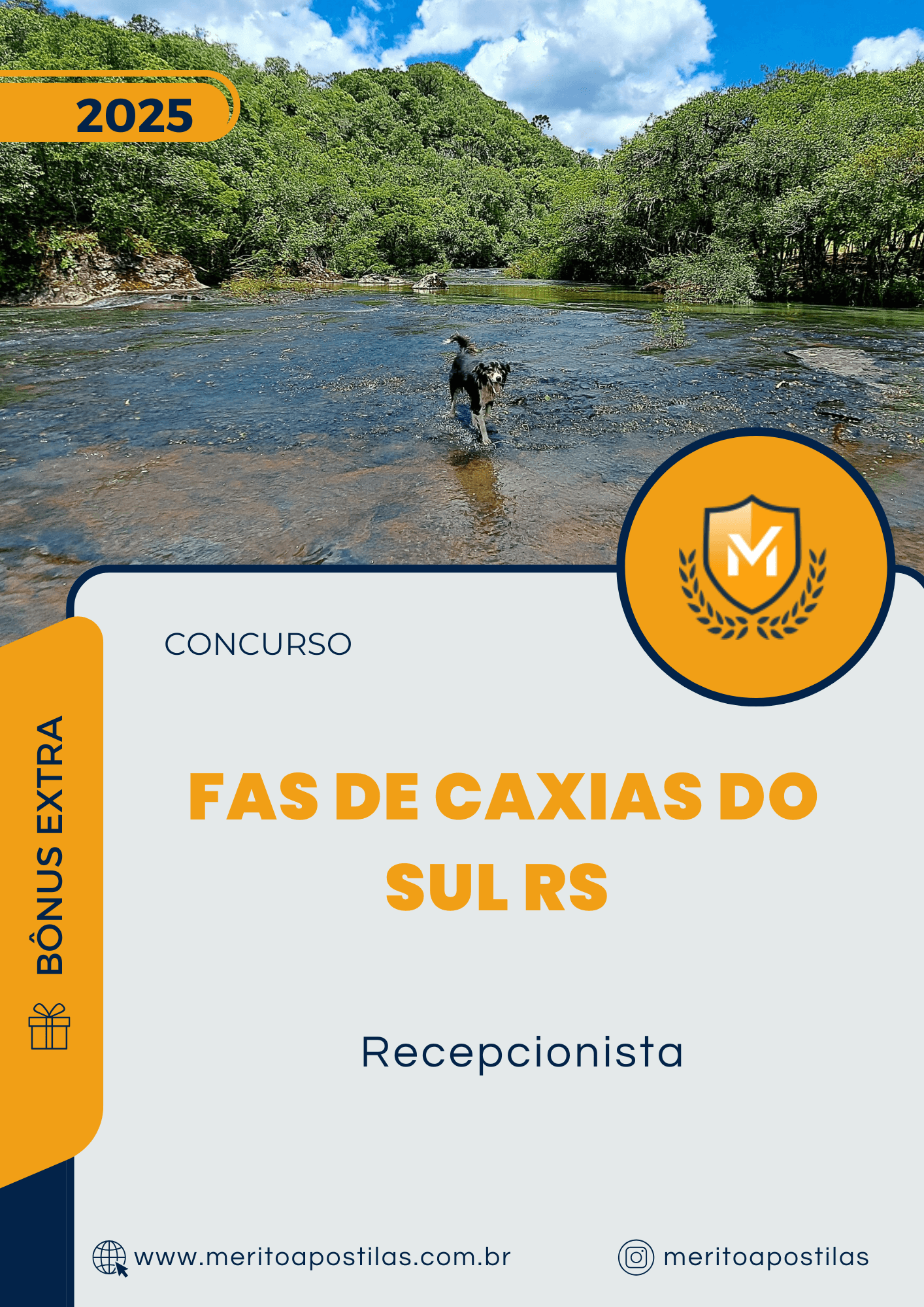 Apostila Recepcionista Concurso FAS de Caxias do Sul RS 2025