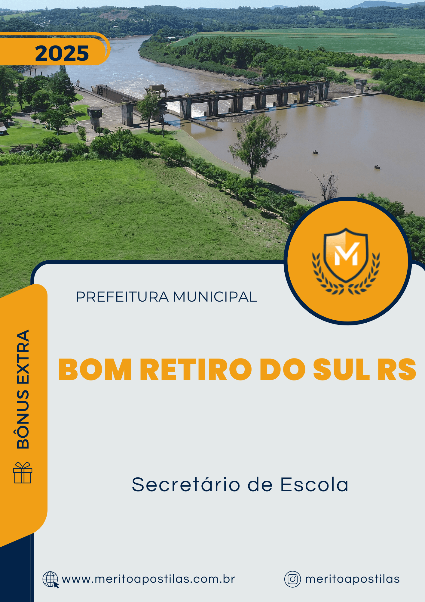 Apostila Secretário de Escola Prefeitura de Bom Retiro do Sul RS 2025