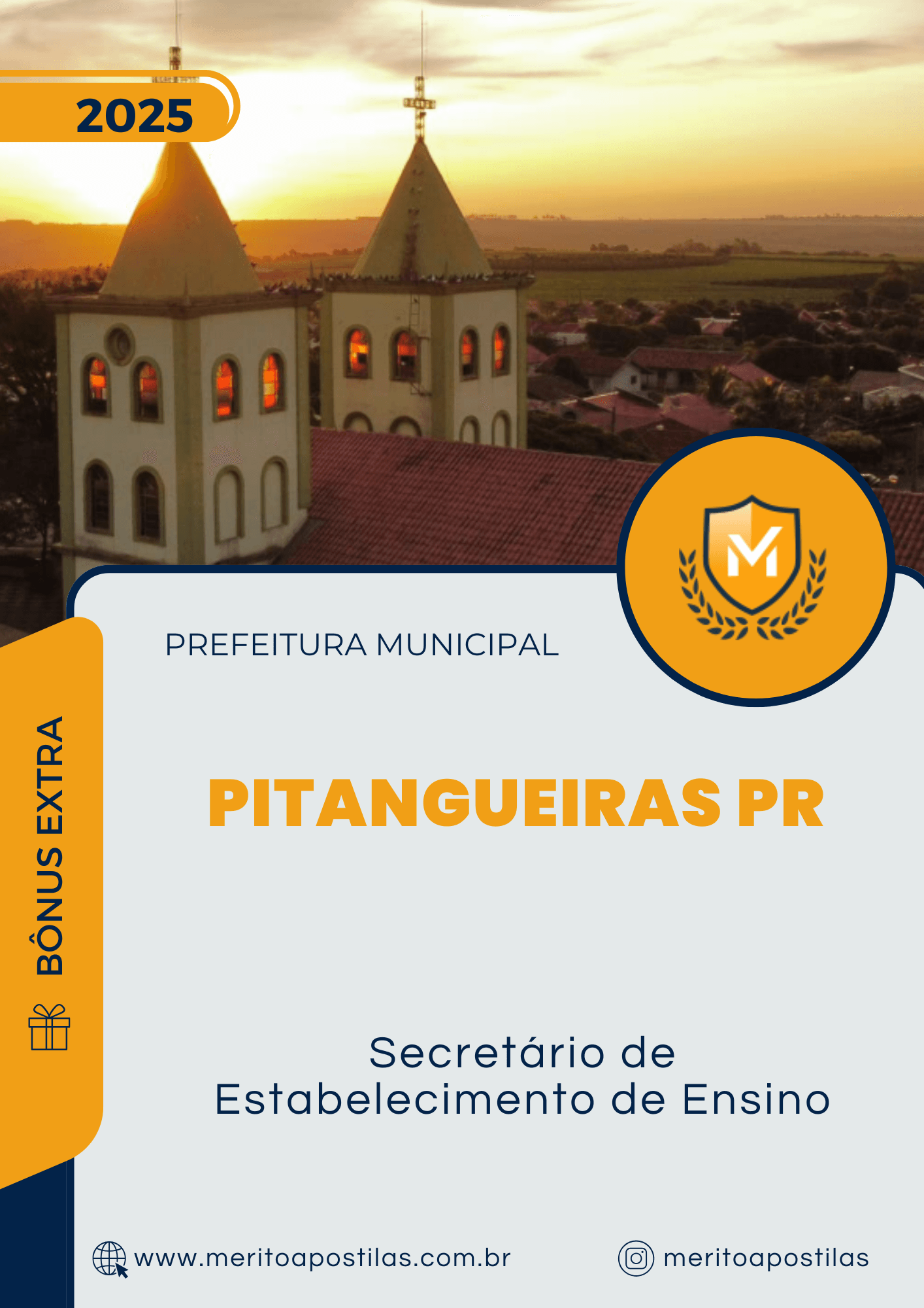 Apostila Secretário de Estabelecimento de Ensino Prefeitura de Pitangueiras PR 2025