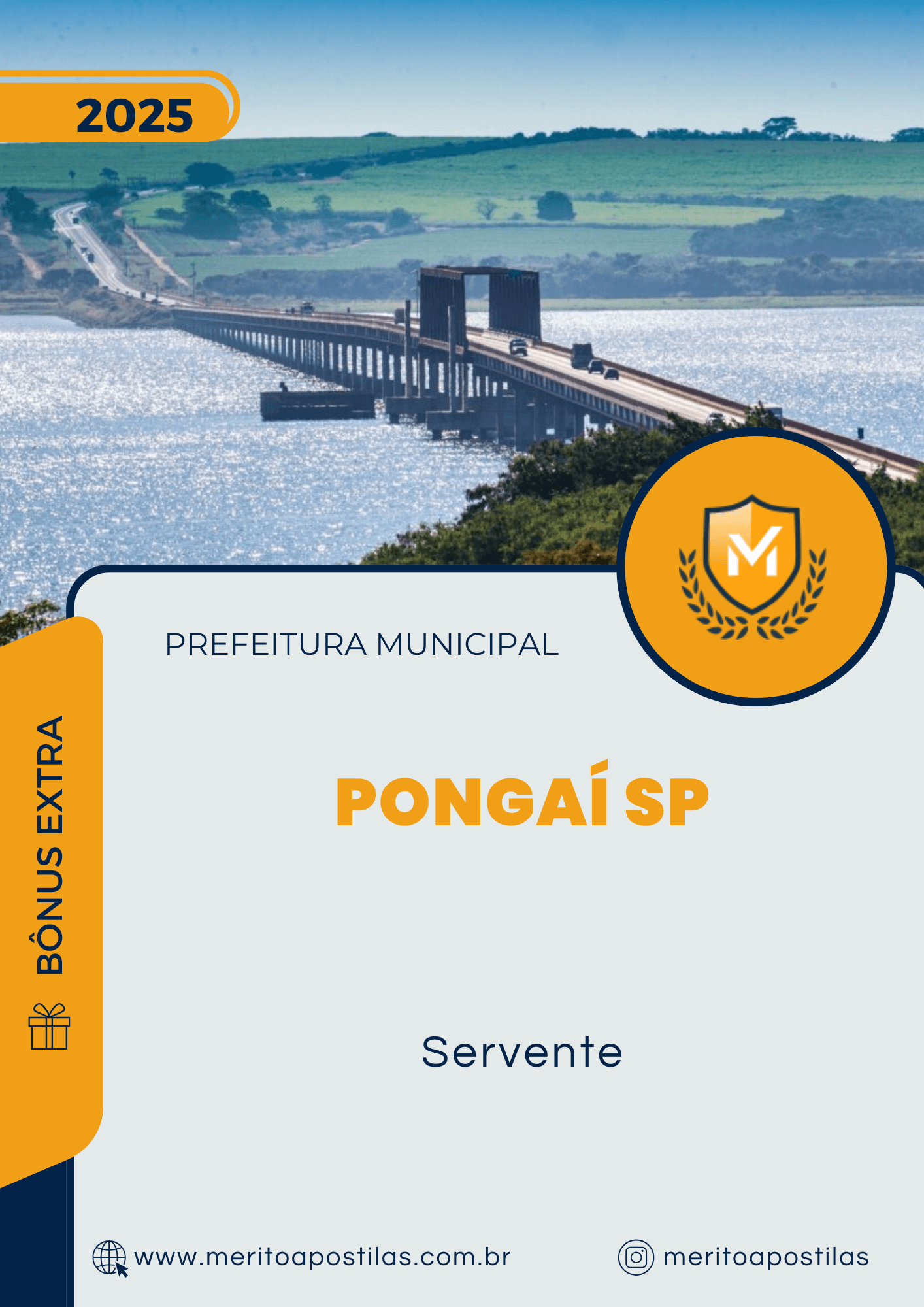 Apostila Servente Prefeitura de Pongaí SP 2025