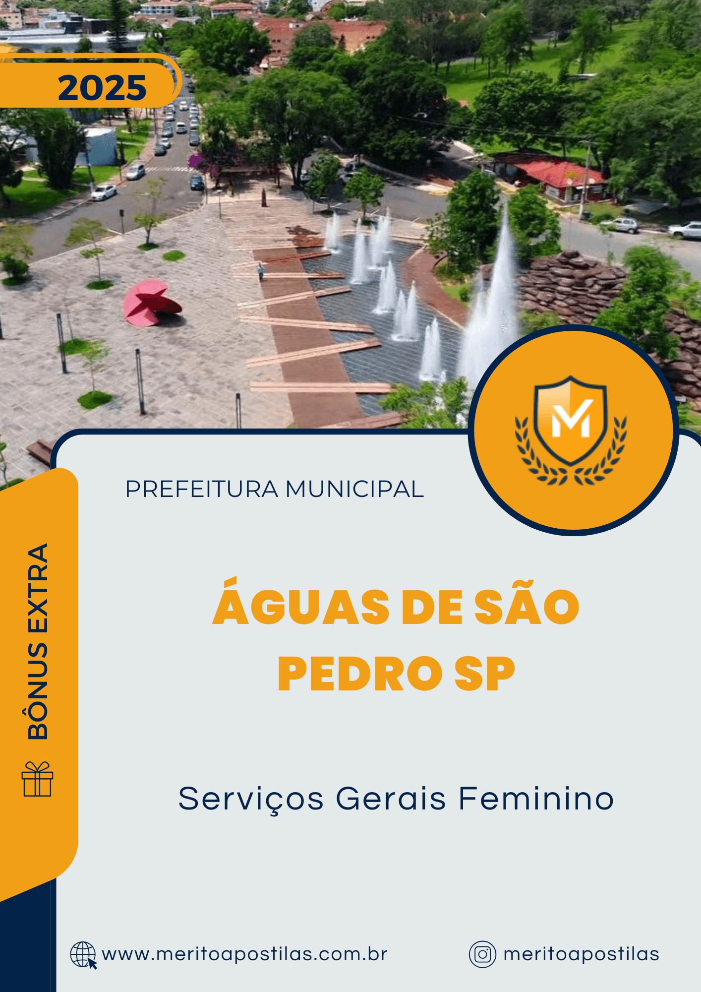 Apostila Serviços Gerais Feminino Prefeitura de Águas de São Pedro SP 2025