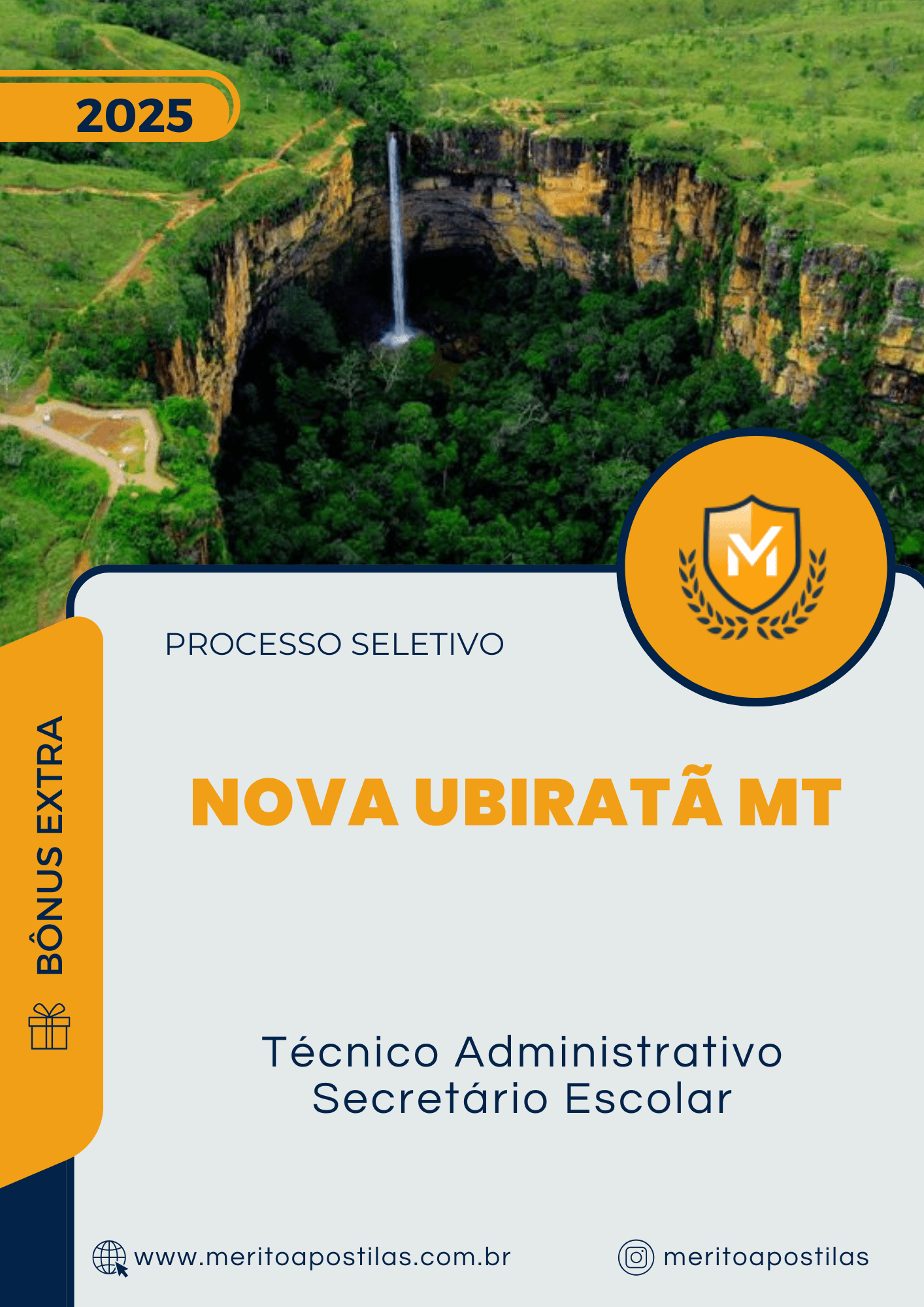 Apostila Técnico Administrativo Secretário Escolar Processo Seletivo Nova Ubiratã MT 2025