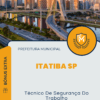 Apostila Técnico De Segurança Do Trabalho Prefeitura de Itatiba SP 2025