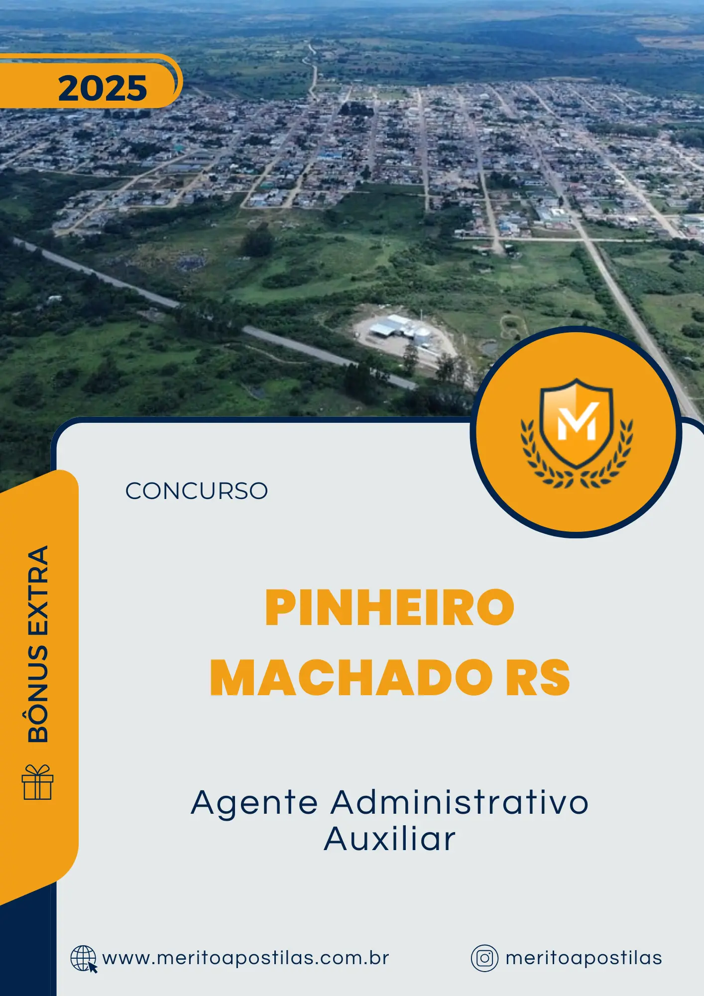 Apostila Agente Administrativo Auxiliar Prefeitura de Pinheiro Machado RS 2025