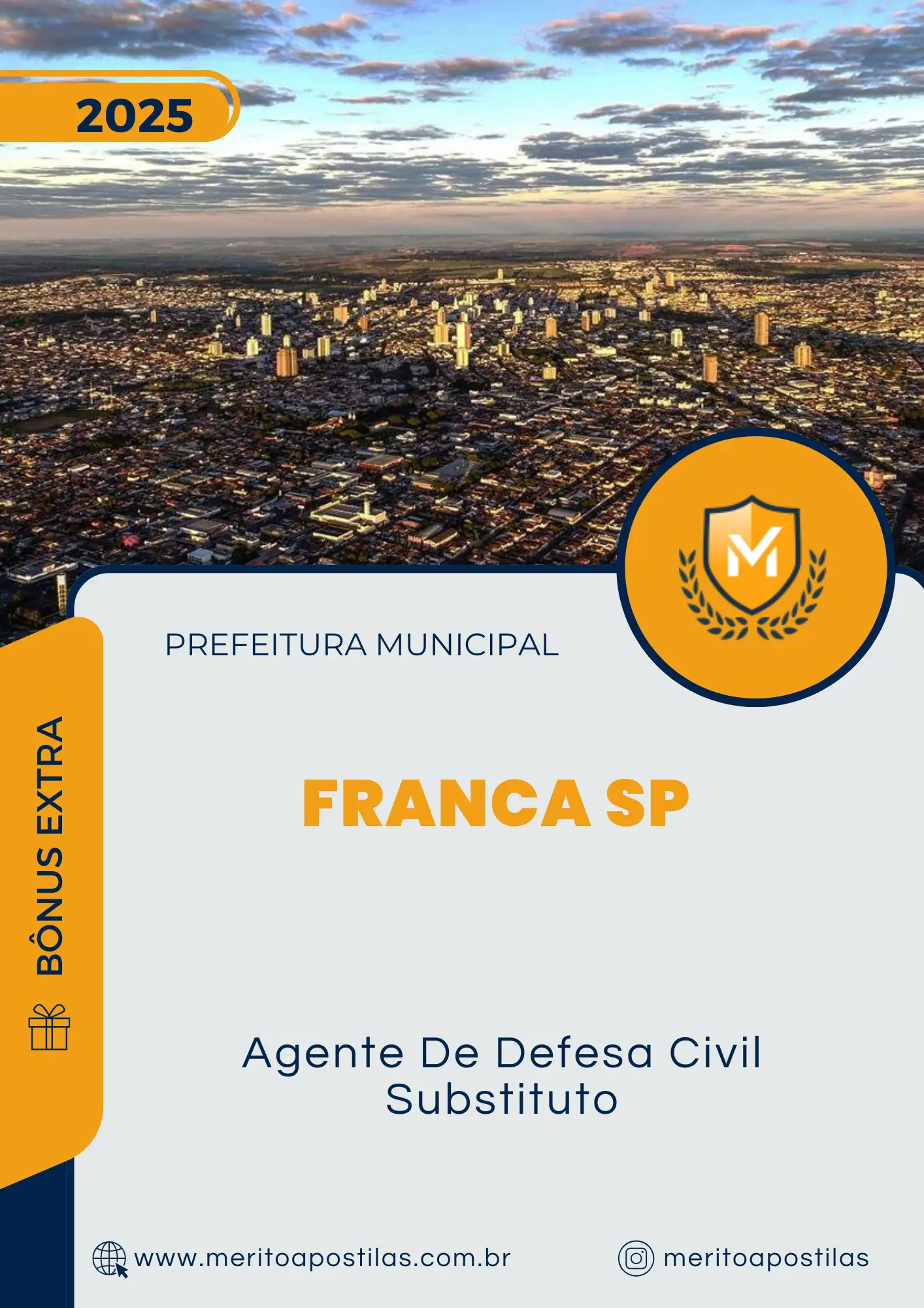 Apostila Agente De Defesa Civil Substituto Prefeitura de Franca SP 2025