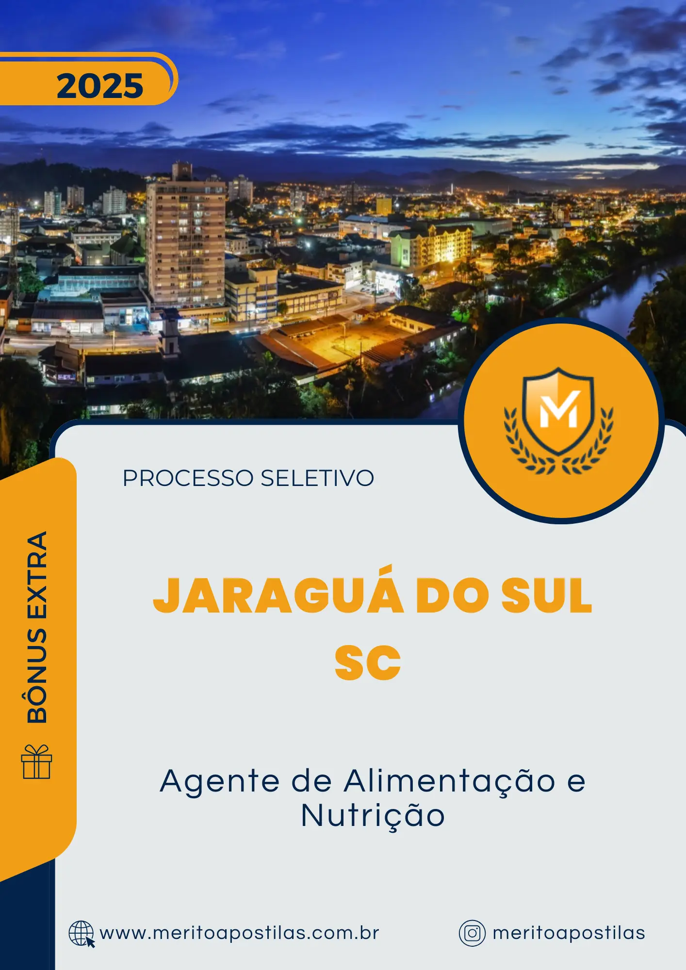 Apostila Agente de Alimentação e Nutrição Processo Seletivo de Jaraguá do Sul SC 2025