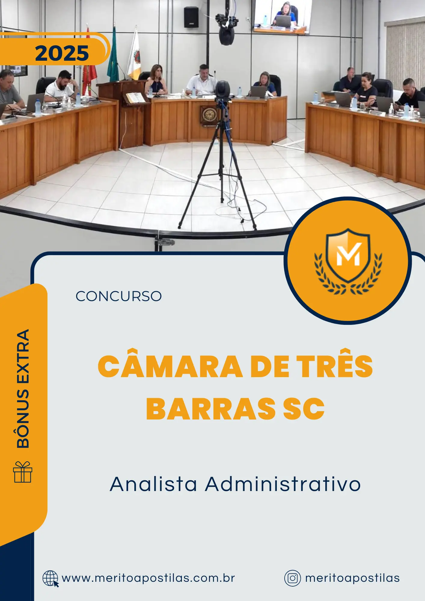 Apostila Analista Administrativo Câmara de Três Barras SC 2025