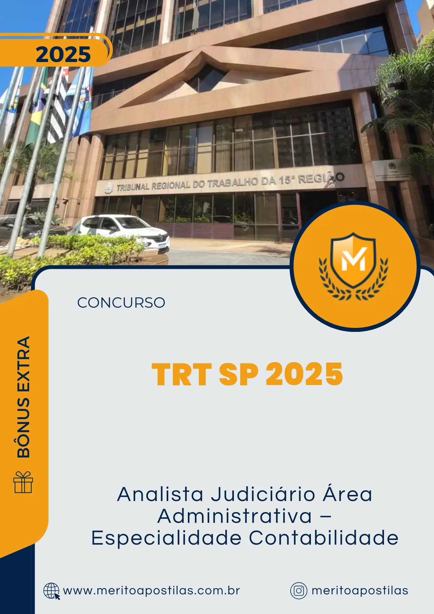 Apostila Analista Judiciário Área Administrativa Especialidade Contabilidade Concurso TRT SP 2025