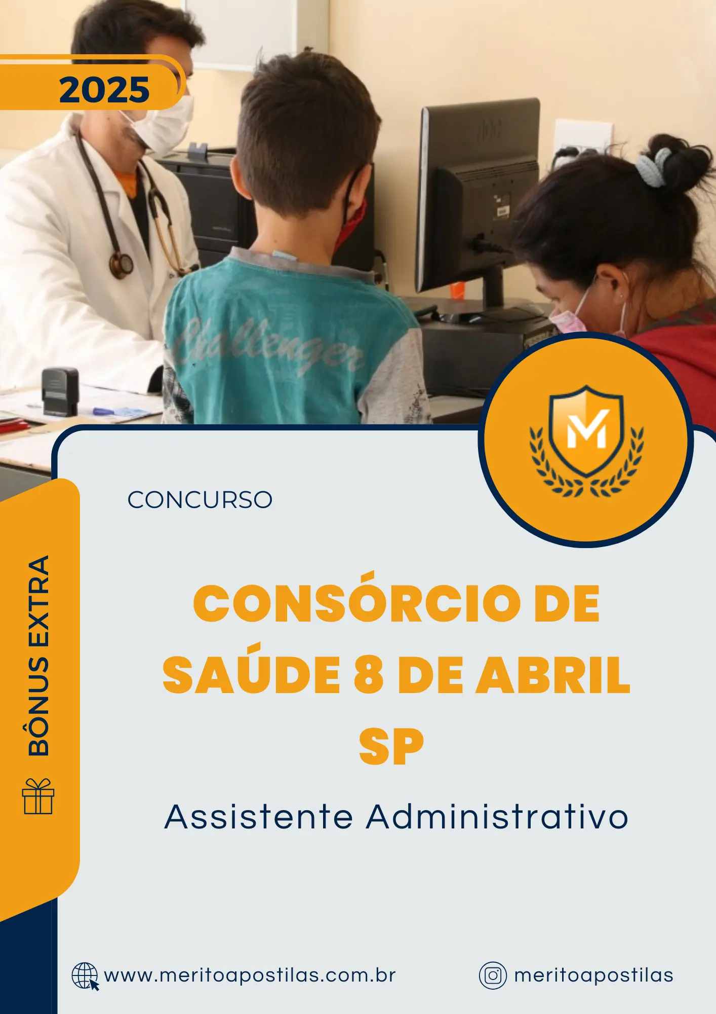 Apostila Assistente Administrativo Consórcio de Saúde 8 de Abril SP 2025