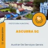Apostila Auxiliar De Serviços Gerais Prefeitura de Ascurra SC 2025