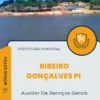 Apostila Auxiliar De Serviços Gerais Prefeitura de Ribeiro Gonçalves PI 2025