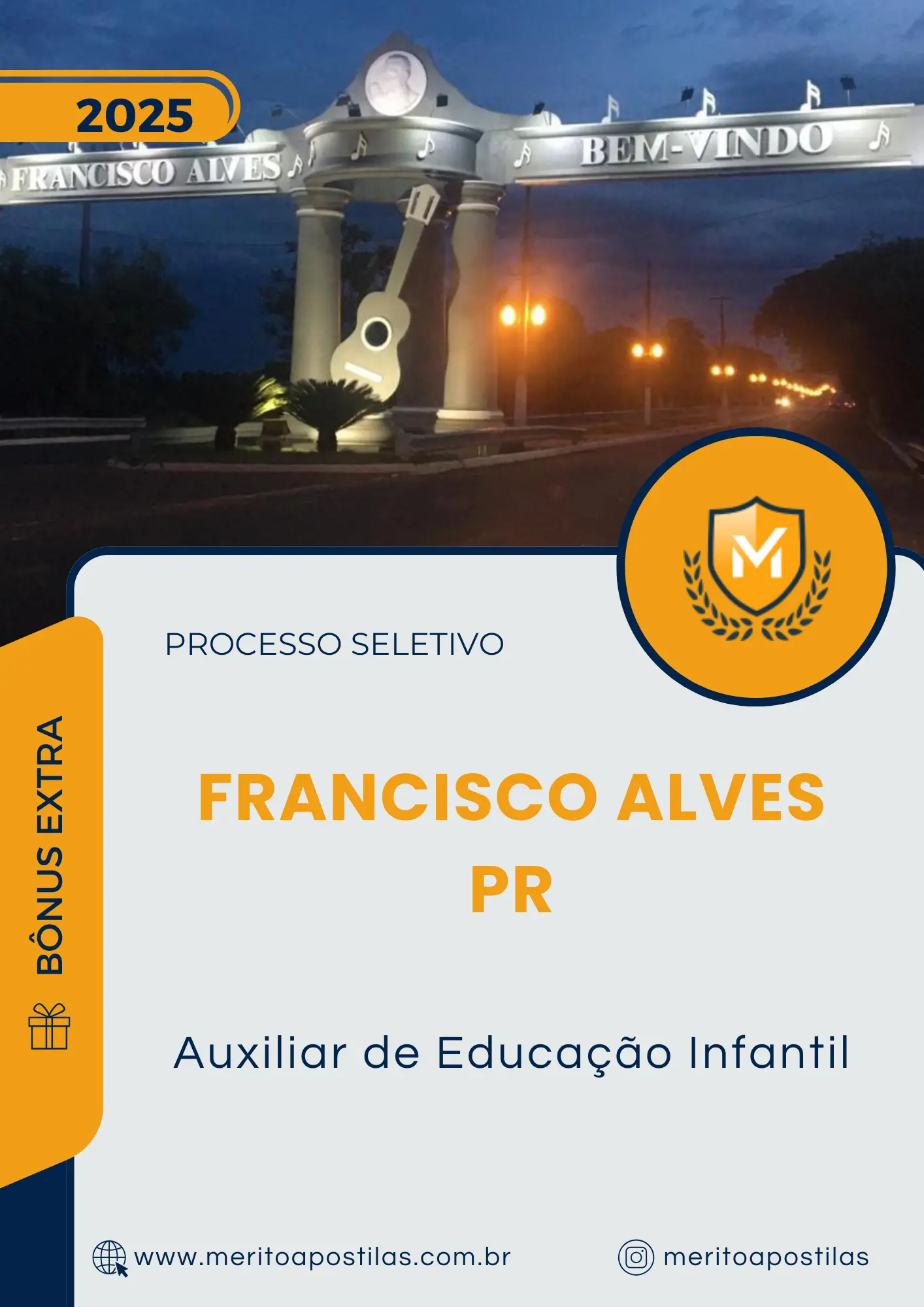 Apostila Auxiliar de Educação Infantil Processo Seletivo de Francisco Alves PR 2025