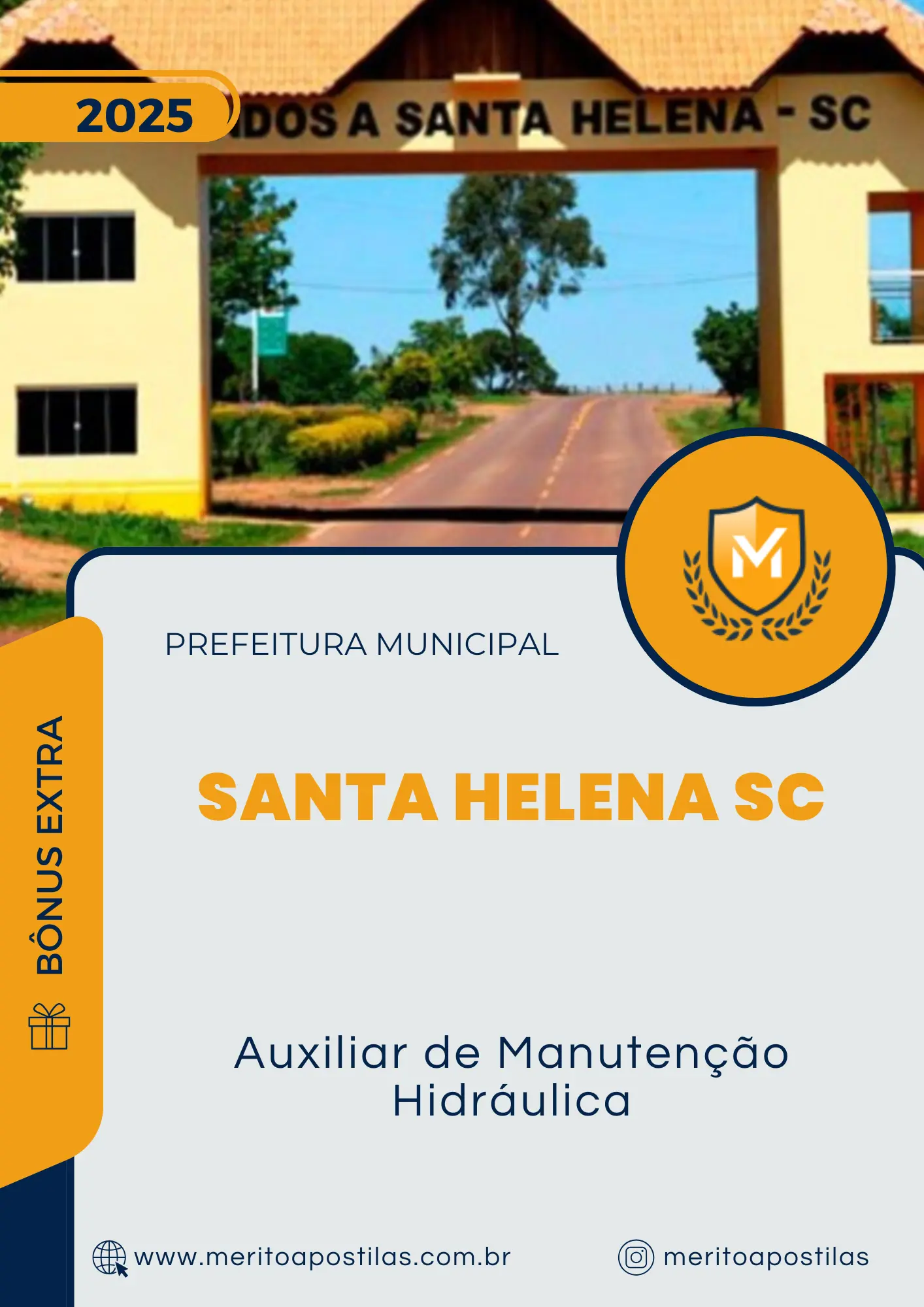 Apostila Auxiliar de Manutenção Hidráulica Prefeitura de Santa Helena SC 2025