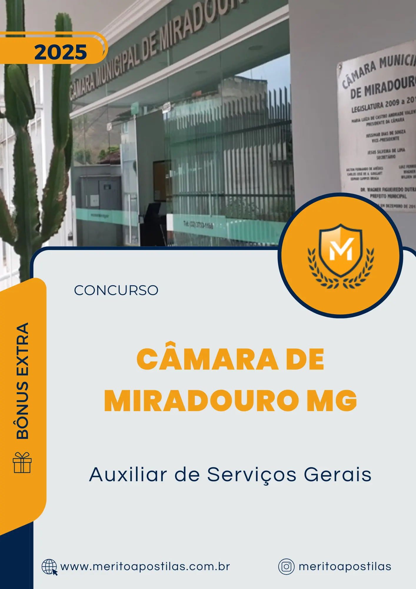 Apostila Auxiliar de Serviços Gerais Câmara de Miradouro MG 2025