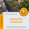 Apostila Auxiliar de Serviços Gerais Prefeitura de Santa Rita d'Oeste SP 2025
