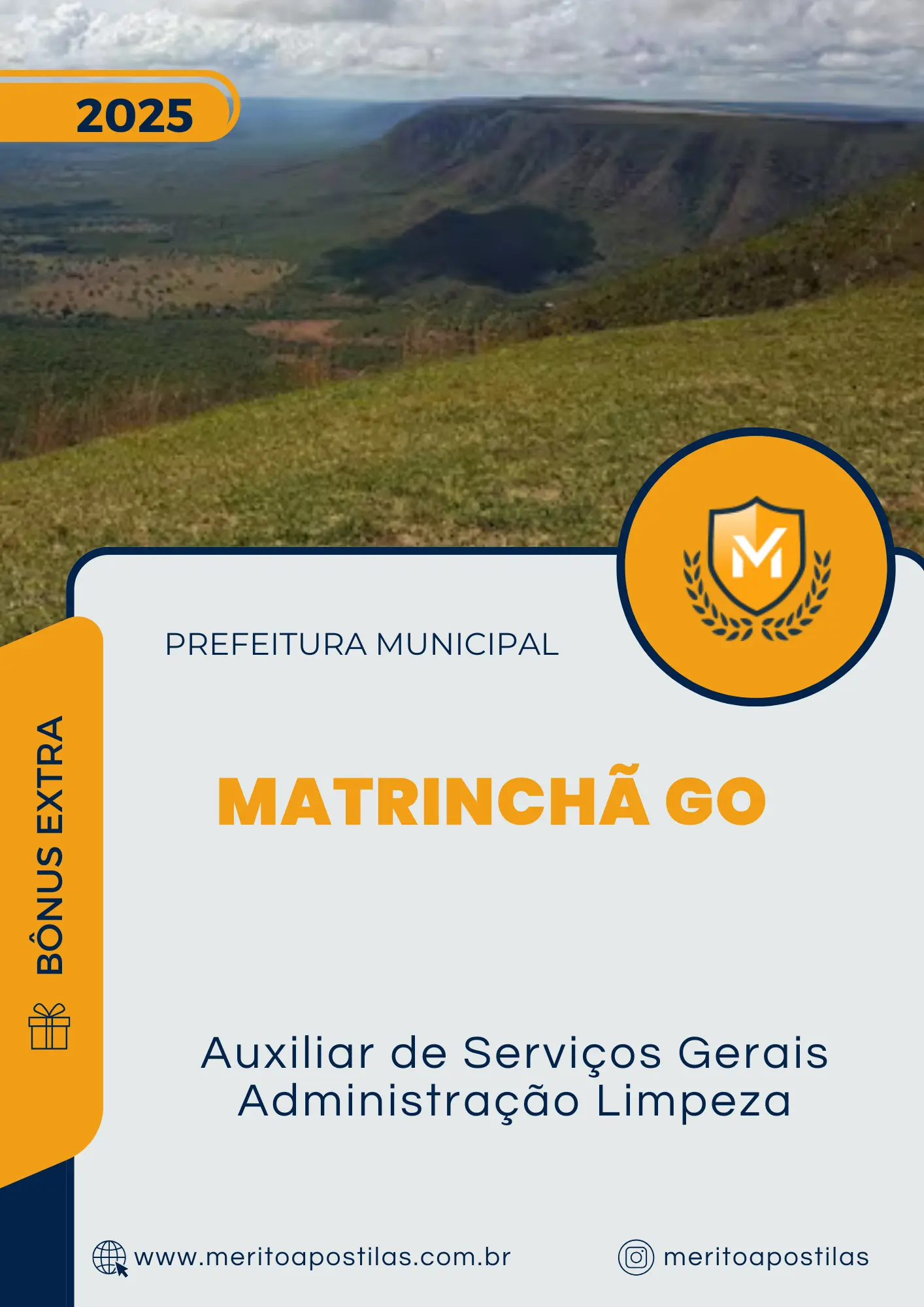 Apostila Auxiliar de Serviços Gerais Administração Limpeza Prefeitura de Matrinchã GO 2025