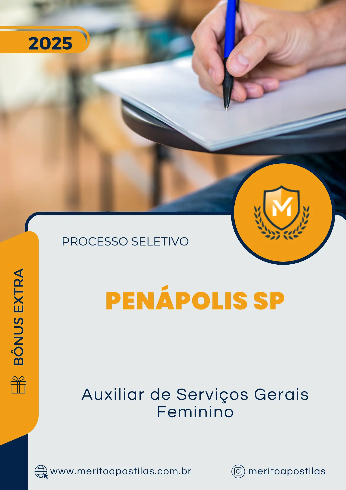 Apostila Auxiliar de Serviços Gerais Feminino Processo Seletivo de Penápolis SP 2025