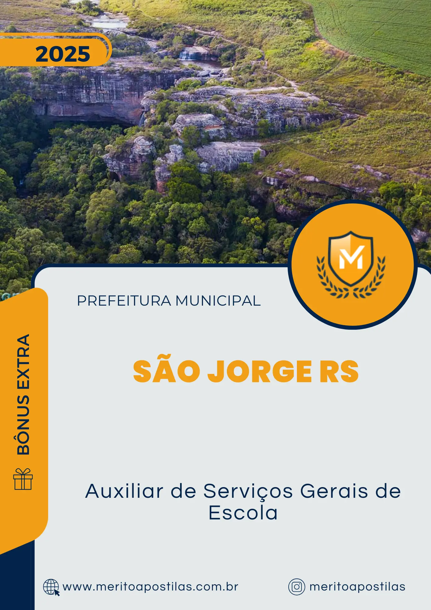 Apostila Auxiliar de Serviços Gerais de Escola Prefeitura de São Jorge RS 2025