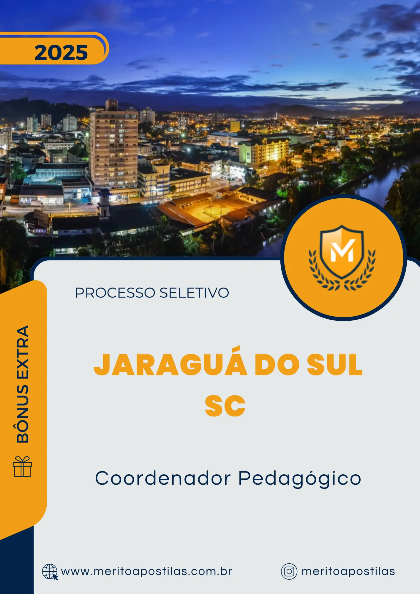 Apostila Coordenador Pedagógico Processo Seletivo de Jaraguá do Sul SC 2025