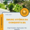 Apostila Imprimador Aplicador De Asfalto Concurso EMURC Vitória da Conquista BA 2025