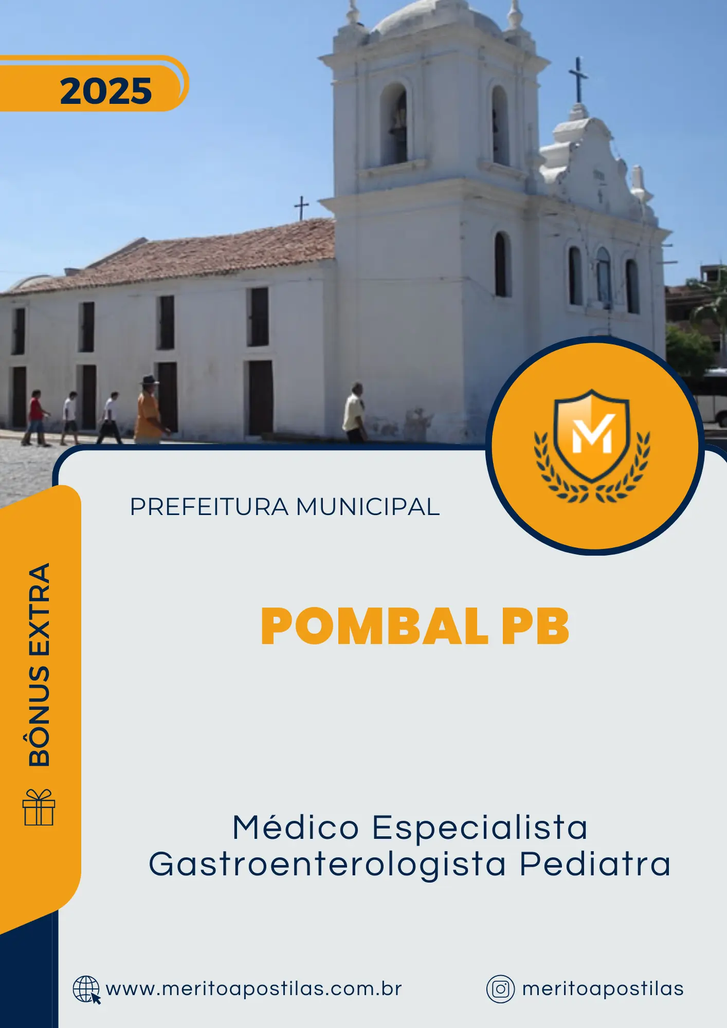Apostila Médico Especialista Gastroenterologista Pediatra Prefeitura Pombal PB 2025