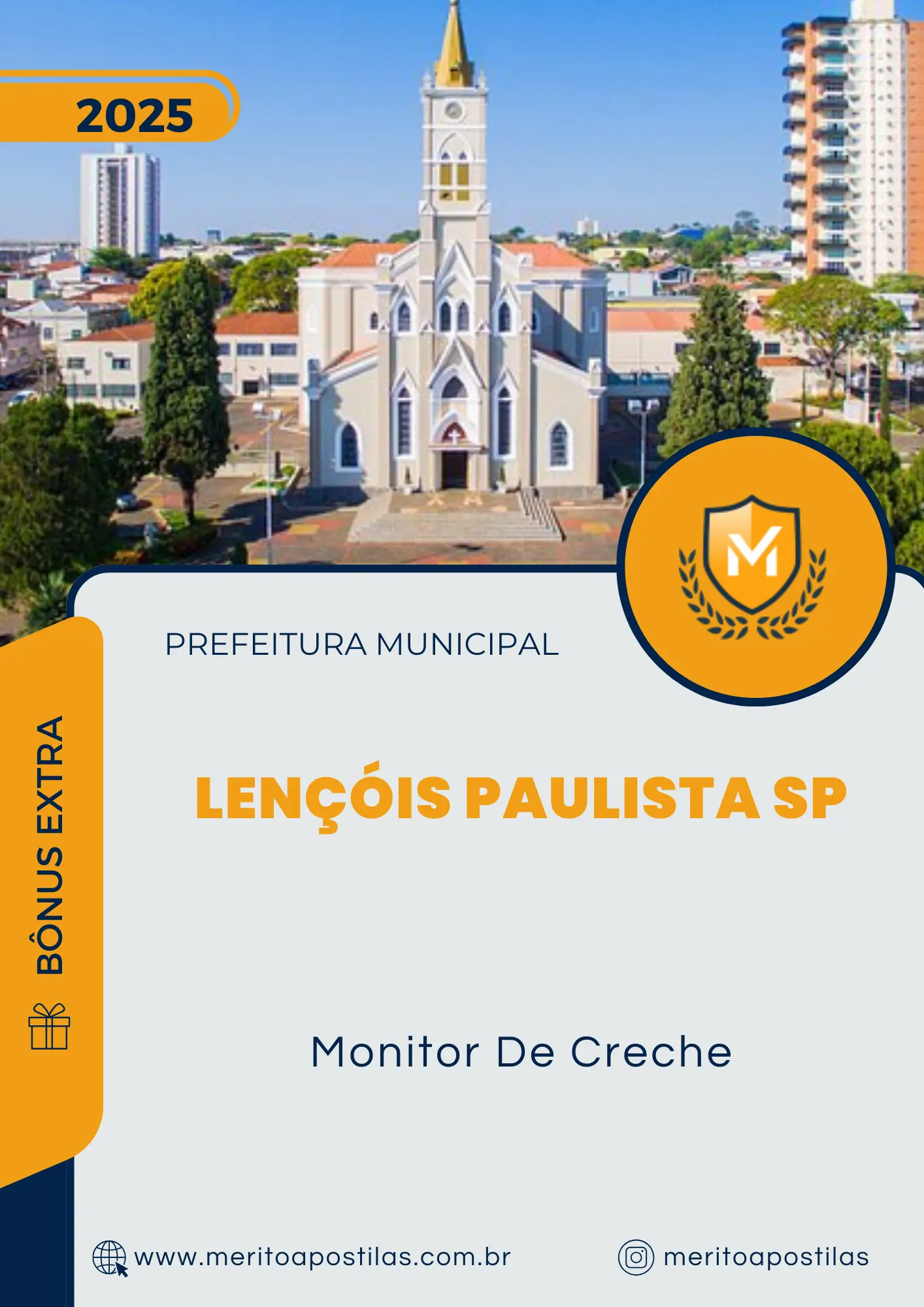 Apostila Monitor De Creche Prefeitura de Lençóis Paulista SP 2025