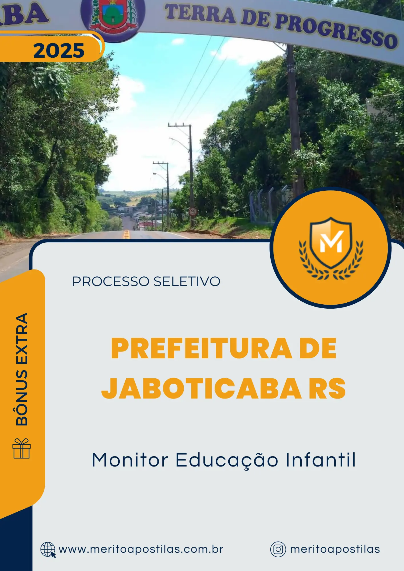 Apostila Monitor Educação Infantil Prefeitura de Jaboticaba RS 2025