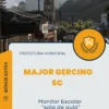 Apostila Monitor Escolar Sala De Aula Prefeitura de Major Gercino SC 2025